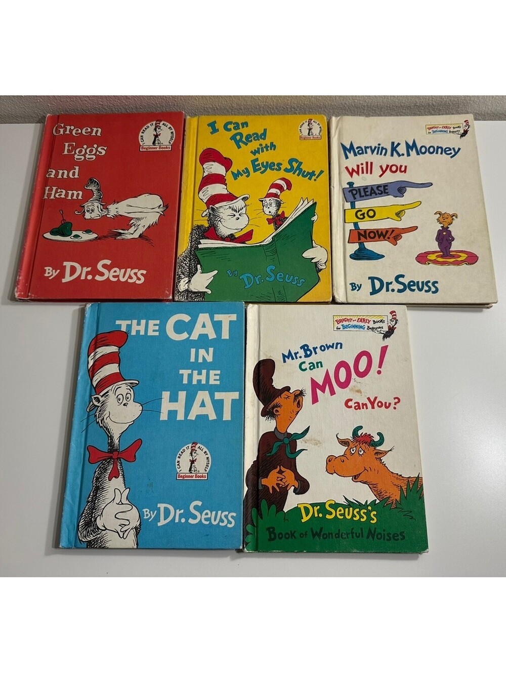 1960s & 1970’s Dr. Seuss Book Club Edition Lot of 5 HC Books